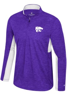 Mens K-State Wildcats Purple Colosseum Always Sunny Windshirt Qtr Zip Pullover