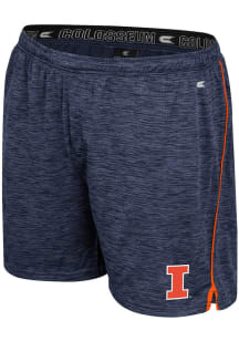 Mens Illinois Fighting Illini Navy Blue Colosseum Always Sunny Shorts