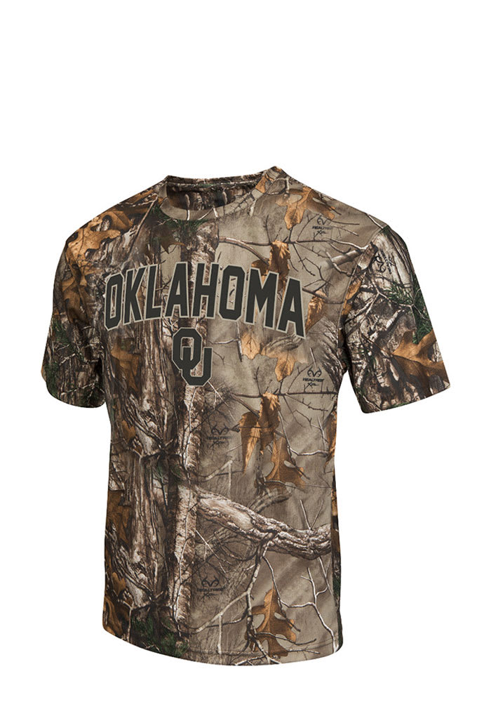 Colosseum Oklahoma Sooners Green Brow Tine Short Sleeve T Shirt