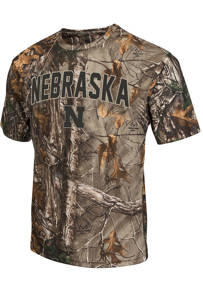 Colosseum Nebraska Cornhuskers Green Brow Tine Short Sleeve T Shirt