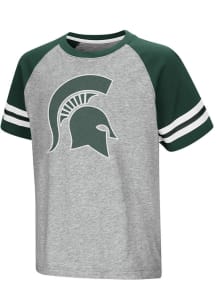 Colosseum Michigan State Spartans Youth Grey Bertram Short Sleeve T-Shirt