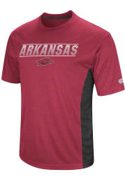 Colosseum Arkansas Razorbacks Cardinal Beamer Short Sleeve T Shirt