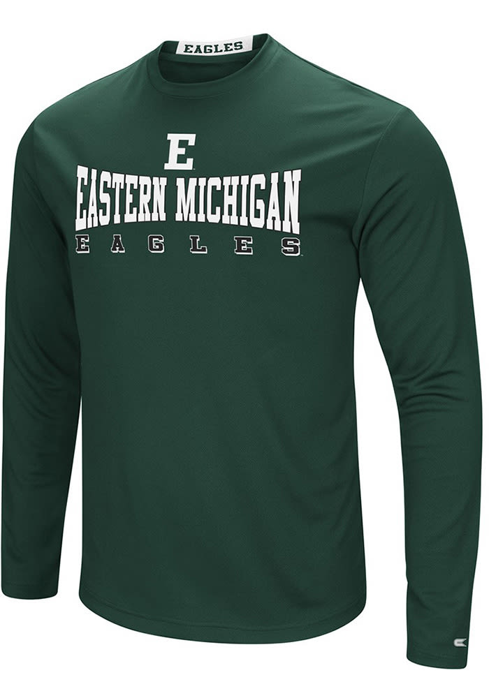 Colosseum Eastern Michigan Eagles Green Streamer Long Sleeve T-Shirt