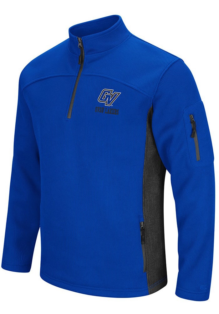 Colosseum Grand Valley State Lakers Mens Blue Advantage Long Sleeve 1/4 Zip Pullover