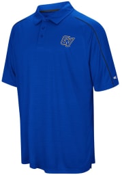 Colosseum Grand Valley State Lakers Mens Blue Setter Short Sleeve Polo