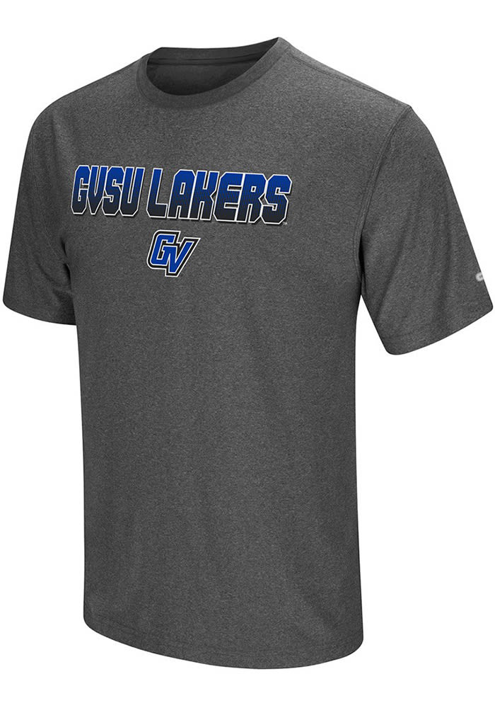 Colosseum Grand Valley State Lakers Charcoal Sleeper Short Sleeve T Shirt