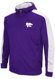 Colosseum K-State Wildcats Mens Purple Setter Long Sleeve Zip