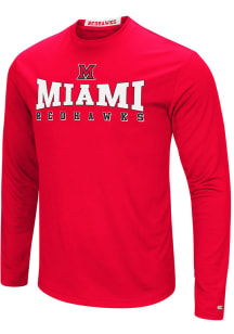 Colosseum Miami Redhawks Red Streamer Long Sleeve T-Shirt