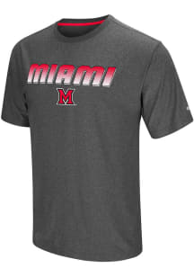 Colosseum Miami Redhawks Charcoal Sleeper Short Sleeve T Shirt