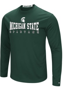 Colosseum Michigan State Spartans Green Streamer Long Sleeve T-Shirt