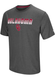 Colosseum Oklahoma Sooners Charcoal Sleeper Short Sleeve T Shirt