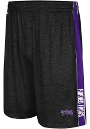 Colosseum TCU Horned Frogs Mens Black Wicket Shorts