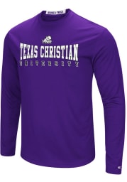 Colosseum TCU Horned Frogs Purple Streamer Long Sleeve T-Shirt