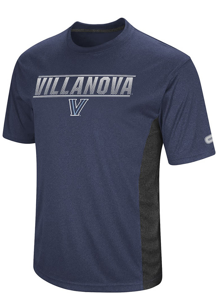 Colosseum Villanova Wildcats Navy Blue Beamer Short Sleeve T Shirt