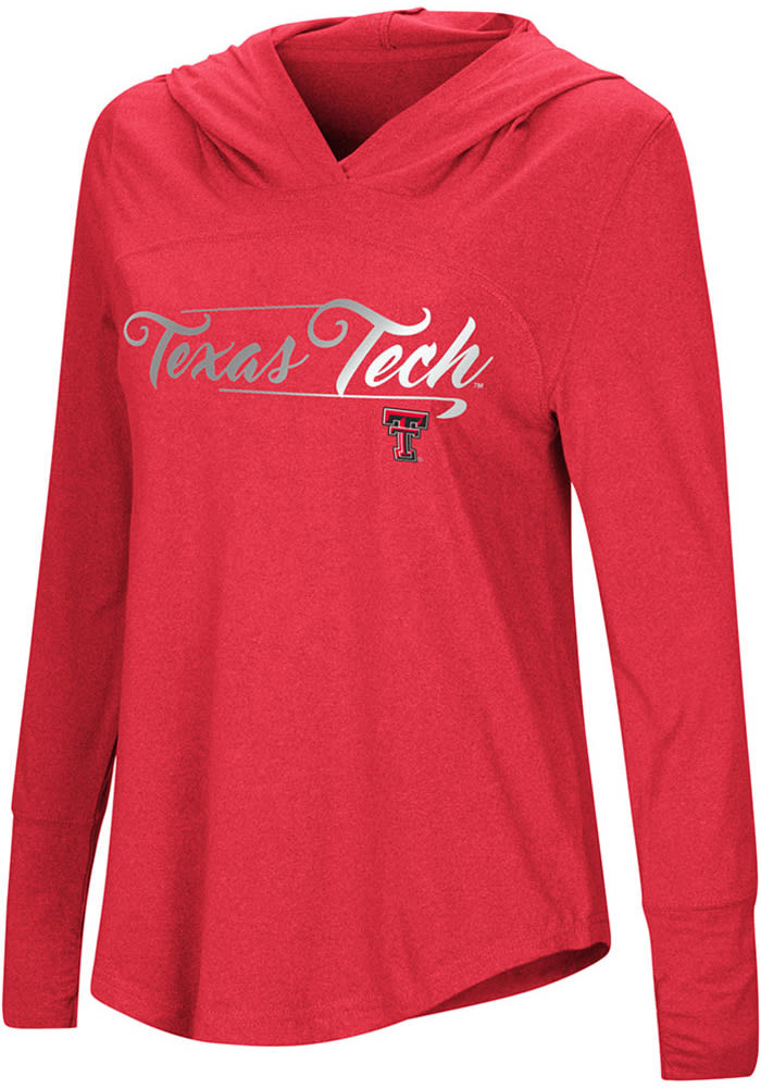 Colosseum Texas Tech Red Raiders Womens Red I Stick Hooded Sweatshirt