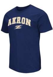 Colosseum Akron Zips Navy Blue Mason Short Sleeve T Shirt