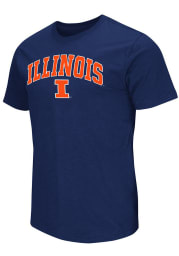 Colosseum Illinois Fighting Illini Navy Blue Mason Short Sleeve T Shirt