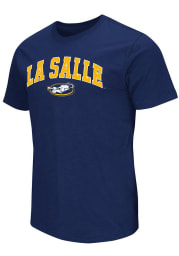 Colosseum La Salle Explorers Navy Blue Mason Short Sleeve T Shirt