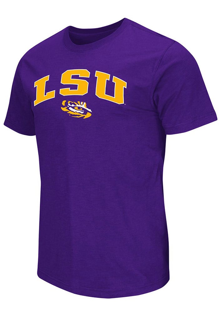 Colosseum LSU Tigers Purple Mason Short Sleeve T Shirt