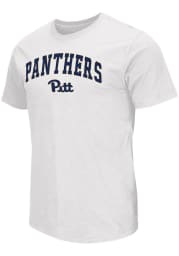 Colosseum Pitt Panthers White Mason Short Sleeve T Shirt