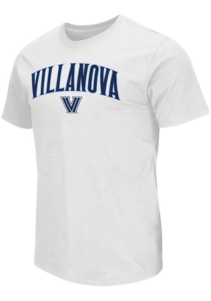 Colosseum Villanova Wildcats White Mason Short Sleeve T Shirt