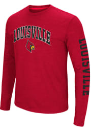 Colosseum Louisville Cardinals Red Jackson Long Sleeve T Shirt