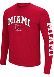 Colosseum Miami Redhawks Red Jackson Long Sleeve T Shirt