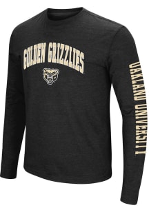 Colosseum Oakland University Golden Grizzlies Black Jackson Long Sleeve T Shirt