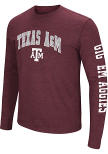 Colosseum Texas A&amp;M Aggies Maroon Jackson Long Sleeve T Shirt