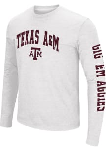 Colosseum Texas A&amp;M Aggies White Jackson Long Sleeve T Shirt