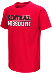 Colosseum Central Missouri Mules Youth Cardinal Graham Short Sleeve T-Shirt