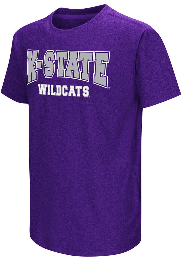 Colosseum K-State Wildcats Youth Purple Graham Short Sleeve T-Shirt