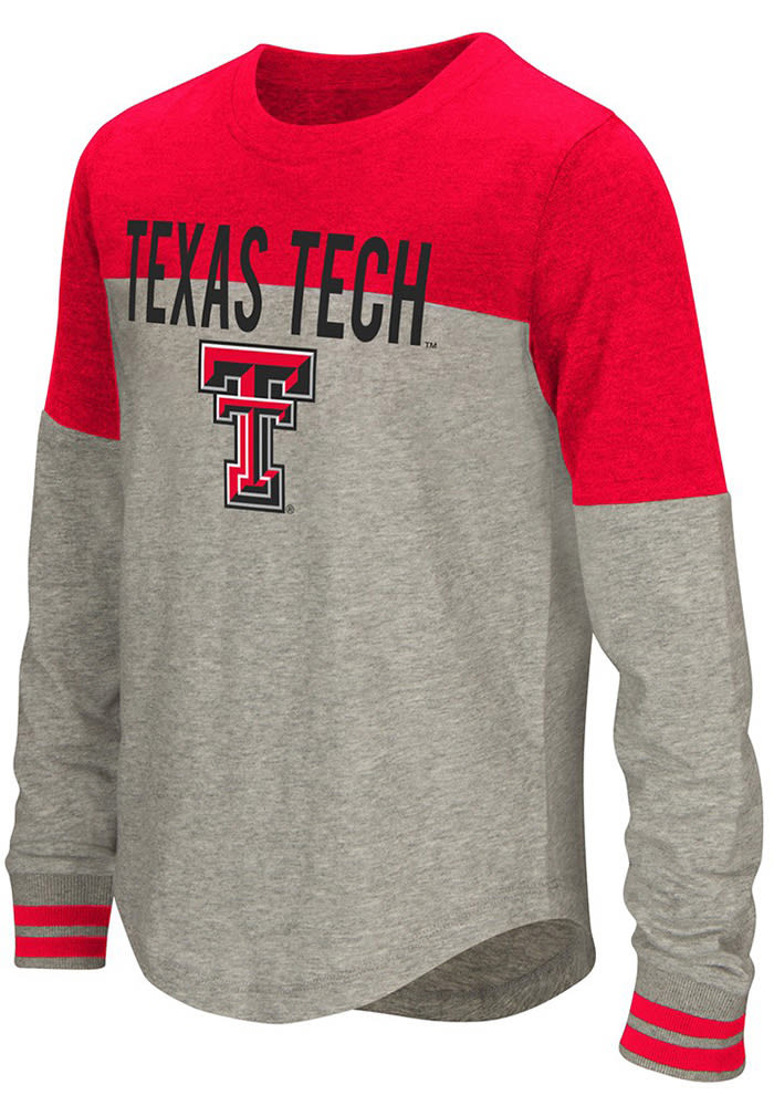 Colosseum Texas Tech Red Raiders Girls Red Baton Long Sleeve T-shirt