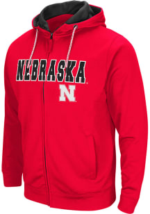 Mens Nebraska Cornhuskers Red Colosseum Classic Long Sleeve Full Zip Jacket