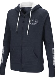 Colosseum Penn State Nittany Lions Womens Navy Blue Contract Long Sleeve Full Zip Jacket