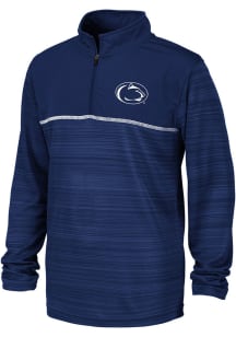 Colosseum Penn State Nittany Lions Youth Navy Blue Salta Long Sleeve Quarter Zip Shirt