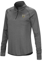 Colosseum Fort Hays State Womens Charcoal Shark 1/4 Zip Pullover
