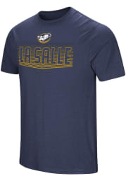 Colosseum La Salle Explorers Navy Blue Electricity Short Sleeve T Shirt