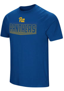 Colosseum Pitt Panthers Blue Electricity Short Sleeve T Shirt