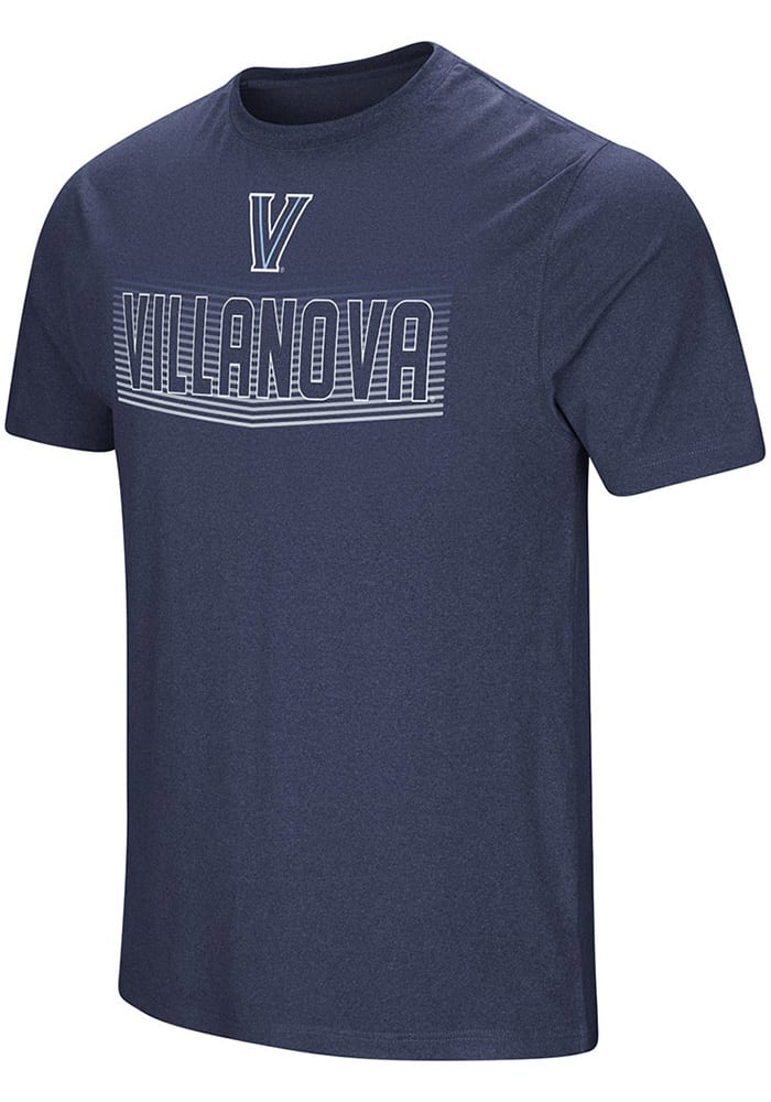 Colosseum Villanova Wildcats Navy Blue Electricity Short Sleeve T Shirt