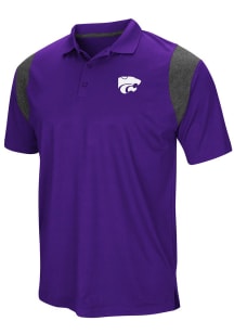Colosseum K-State Wildcats Mens Purple Friend Short Sleeve Polo