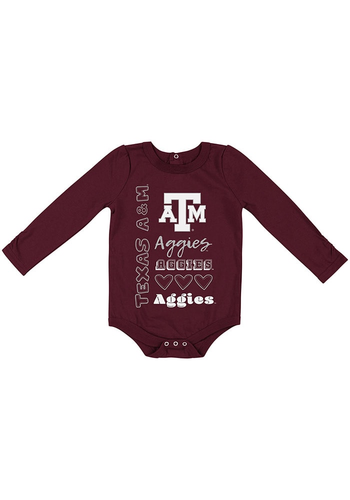 Colosseum Texas A&M Aggies Baby Maroon Its Still Good LS Tops LS One Piece