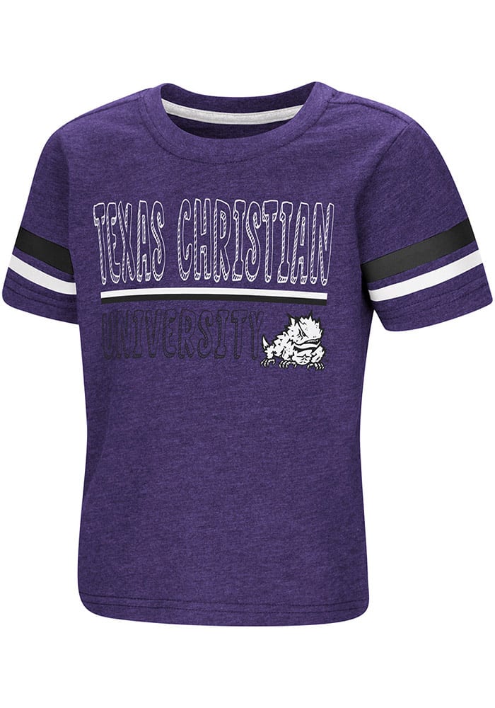 Colosseum TCU Horned Frogs Toddler Purple You Rang Short Sleeve T-Shirt
