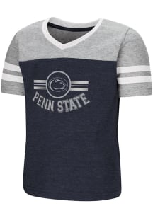 Penn State Nittany Lions Toddler Girls Navy Blue Pee Wee Short Sleeve T-Shirt