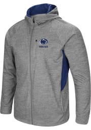 Colosseum Penn State Nittany Lions Mens Grey All Them Teeth Long Sleeve Zip
