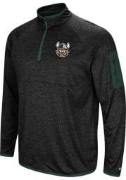 Colosseum Cleveland State Vikings Mens Charcoal Amnesia Long Sleeve 1/4 Zip Pullover