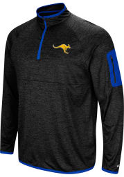 Colosseum UMKC Roos Mens Charcoal Amnesia Long Sleeve 1/4 Zip Pullover