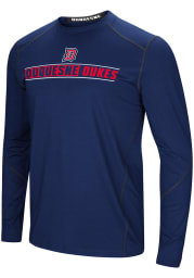 Colosseum Duquesne Dukes Navy Blue Bayous Long Sleeve T-Shirt
