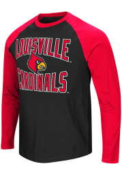Colosseum Louisville Cardinals Black Cajun Long Sleeve T Shirt