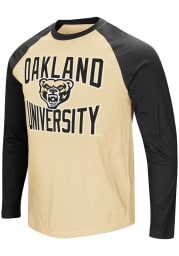 Colosseum Oakland University Golden Grizzlies Gold Cajun Long Sleeve T Shirt